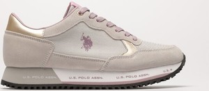 Buty sportowe U.S. Polo w sportowym stylu sznurowane z płaską podeszwą