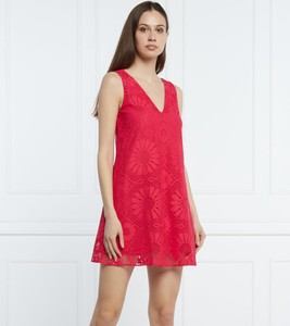 Czerwona sukienka Desigual w stylu casual mini trapezowa