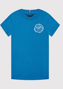 Niebieska koszulka dziecięca Tommy Hilfiger dla chłopców