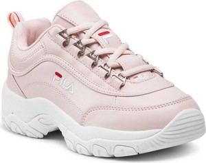 Różowe buty sportowe Fila na platformie