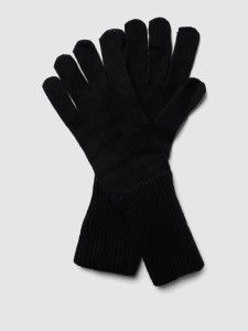Czarne rękawiczki S.Oliver