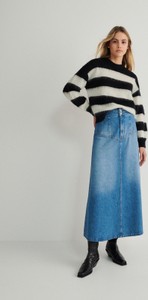 Spódnica Reserved w stylu casual midi z jeansu