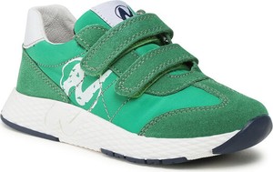 Zielone buty sportowe dziecięce Naturino na rzepy dla chłopców
