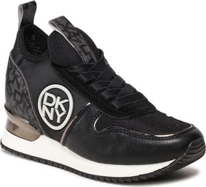 Buty sportowe DKNY na platformie sznurowane w sportowym stylu