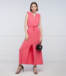 Różowa sukienka Patrizia Pepe w stylu casual bez rękawów