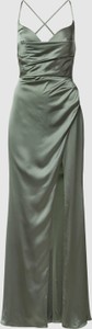 Zielona sukienka Luxuar Fashion maxi na ramiączkach