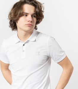 Koszulka polo Emporio Armani z bawełny w stylu casual z krótkim rękawem