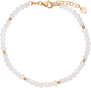 Pearls - Biżuteria Yes Bransoletka złota z perłami - Pearls