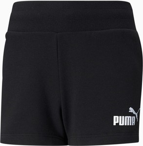 Czarne szorty Puma w sportowym stylu z bawełny