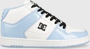 Niebieskie buty sportowe DC Shoes w sportowym stylu sznurowane z płaską podeszwą
