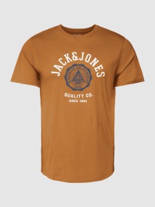 T-shirt Jack & Jones z krótkim rękawem w młodzieżowym stylu z nadrukiem