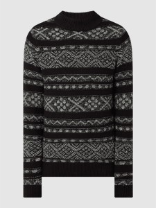 Czarny sweter Jack & Jones z bawełny w młodzieżowym stylu