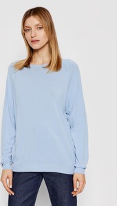 Niebieski sweter Kontatto w stylu casual