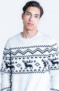 Sweter Big Star z okrągłym dekoltem w młodzieżowym stylu