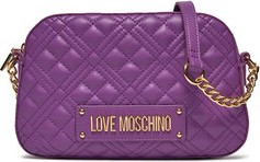 Fioletowa torebka Love Moschino średnia w młodzieżowym stylu