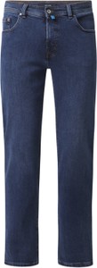 Niebieskie jeansy Pierre Cardin w street stylu