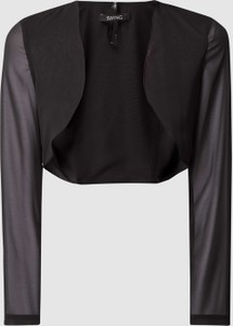 Czarny sweter Swing w stylu casual z szyfonu