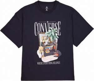 T-shirt Converse z bawełny z krótkim rękawem