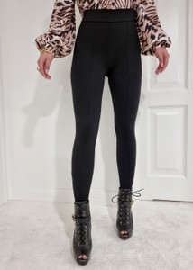 Czarne legginsy Fason w stylu casual