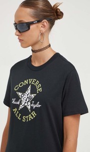 T-shirt Converse z okrągłym dekoltem z bawełny z krótkim rękawem