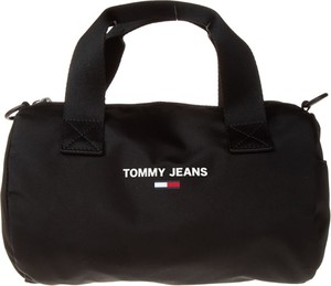 Czarna torba podróżna Tommy Hilfiger ze skóry