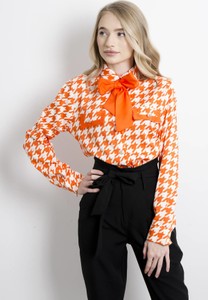 Pomarańczowa koszula Olika w stylu casual