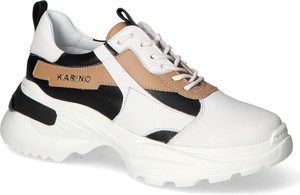Buty sportowe Karino na platformie sznurowane