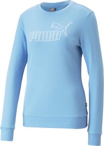 Niebieska bluza Puma w sportowym stylu z bawełny