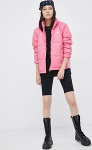 Różowa kurtka Adidas Originals bez kaptura w sportowym stylu krótka