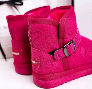 Różowe buty dziecięce zimowe Apawwa
