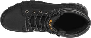 Czarne buty trekkingowe Caterpillar z nubuku
