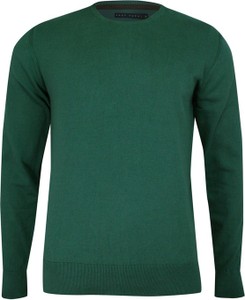 Zielony sweter Just yuppi w stylu casual z bawełny