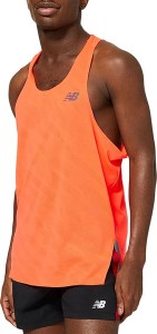 Pomarańczowa koszulka New Balance z krótkim rękawem w sportowym stylu