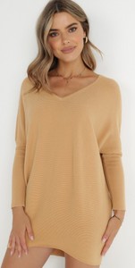Moda Swetry Sweter z dzianiny H&M Sweter z dzianiny jasnoszary-bia\u0142y Melan\u017cowy W stylu casual 