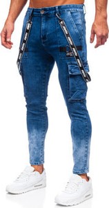 Niebieskie jeansy Denley w młodzieżowym stylu