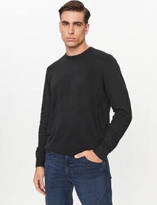 Czarny sweter Wrangler z okrągłym dekoltem w stylu casual