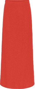 Czerwona sukienka Pieces maxi w stylu casual