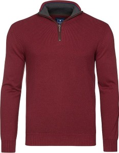 Czerwony sweter Redmond z bawełny