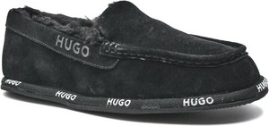 Czarne kapcie Hugo Boss