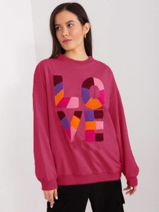 Różowa bluza Goodlookin.pl z bawełny w młodzieżowym stylu