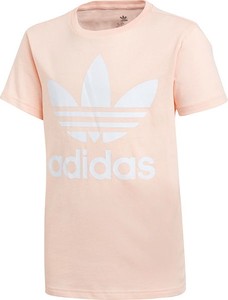 Koszulka dziecięca Adidas Originals dla dziewczynek z bawełny z krótkim rękawem