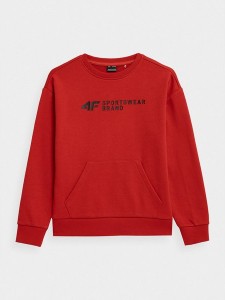 Czerwona bluza dziecięca 4F