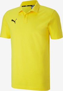 Żółta koszulka polo Puma z krótkim rękawem
