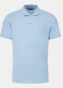 Niebieska koszulka polo Pierre Cardin z krótkim rękawem