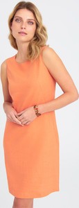 Pomarańczowa sukienka Greenpoint bez rękawów z lnu