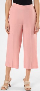 Różowe spodnie Zero z lnu