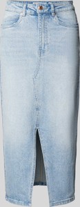 Niebieska spódnica Vero Moda z bawełny