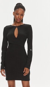 Czarna sukienka Calvin Klein dopasowana mini