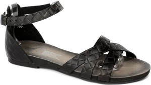 Czarne sandały Lemar z klamrami w stylu casual