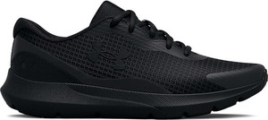 Czarne buty sportowe Under Armour z płaską podeszwą sznurowane w sportowym stylu